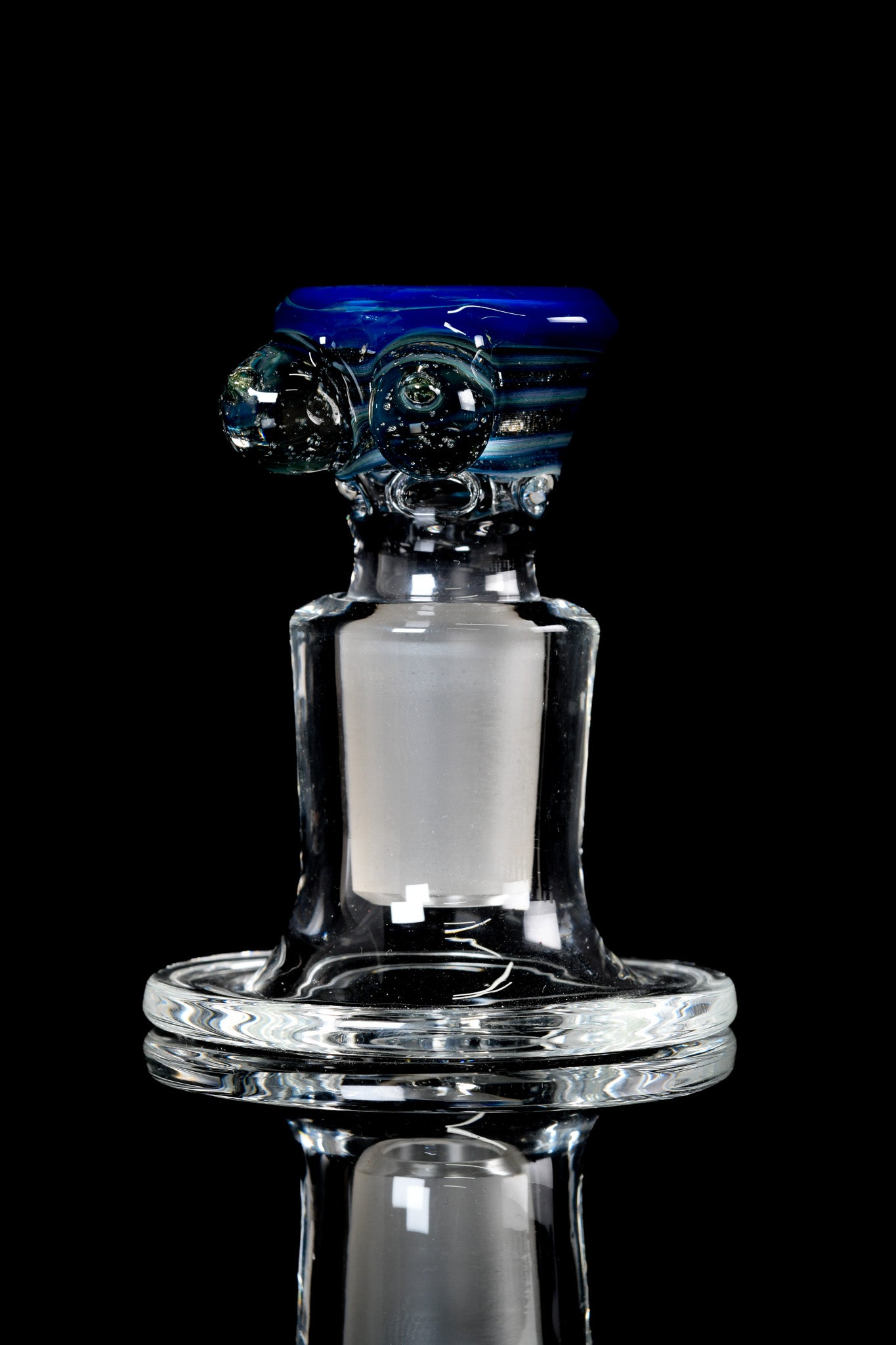 Titz Glass - 18mm Line Worked 4 Hole Titty Slide - 2