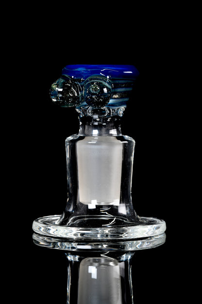 Titz Glass - 18mm Line Worked 4 Hole Titty Slide - 2