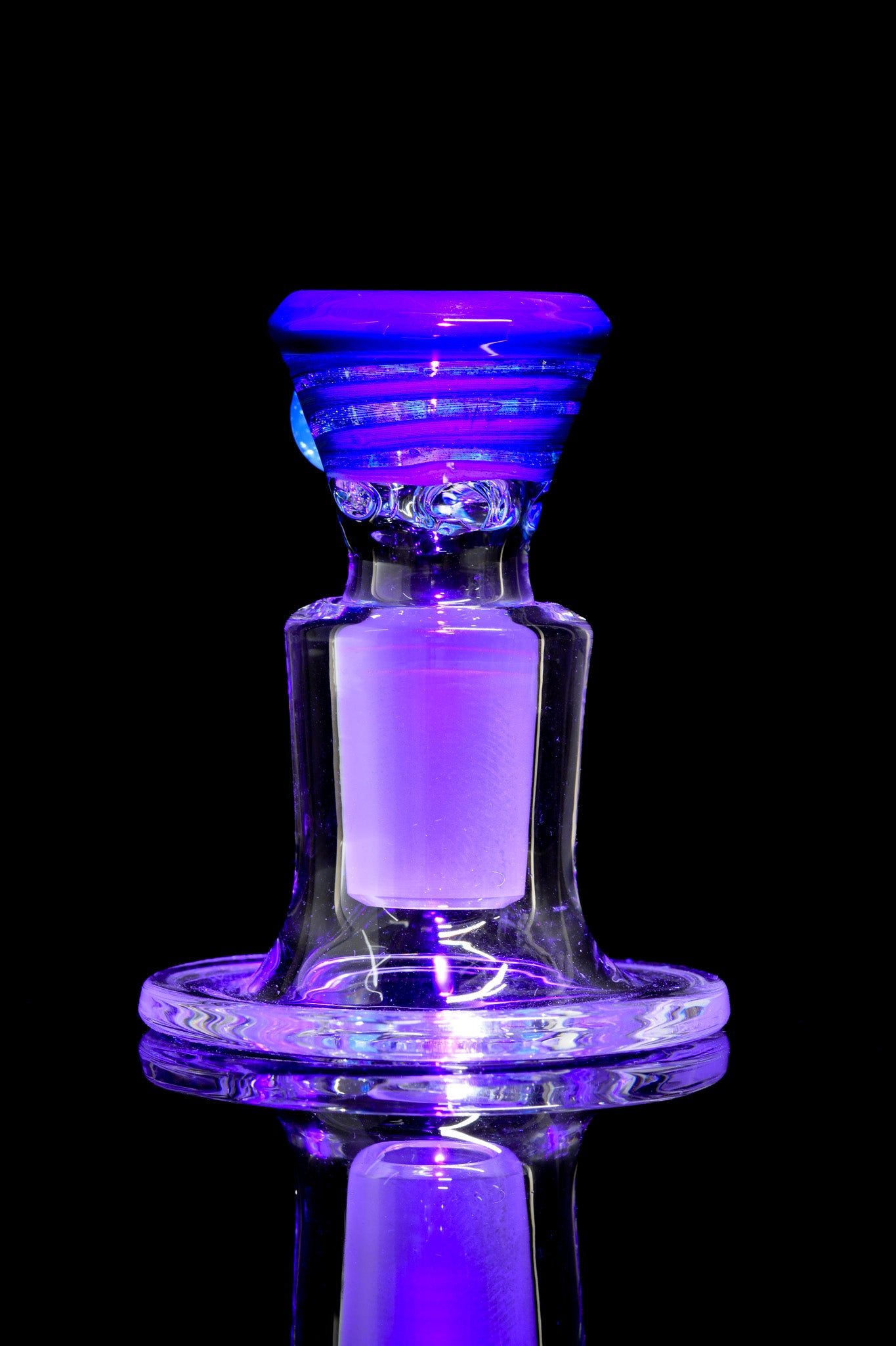 Titz Glass - 18mm Line Worked 4 Hole Titty Slide - 2