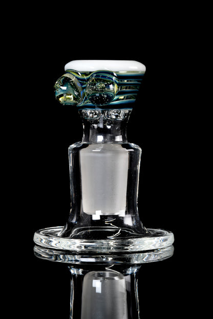 Titz Glass - 18mm Line Worked 4 Hole Titty Slide - 4