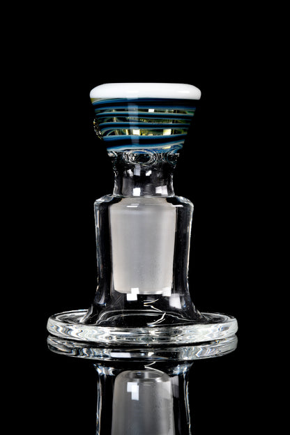 Titz Glass - 18mm Line Worked 4 Hole Titty Slide - 4