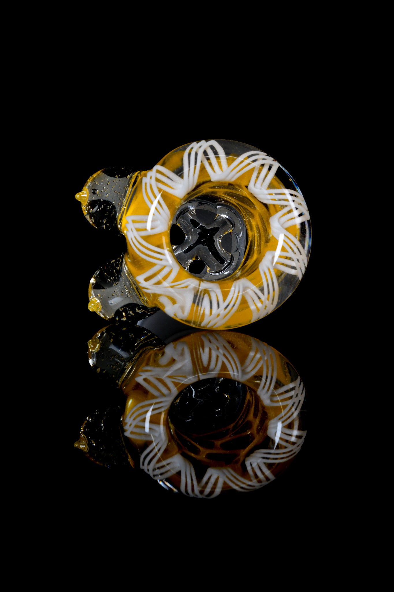 Titz Glass - 18mm Honeycomb 4 Hole Titty Slide - 1