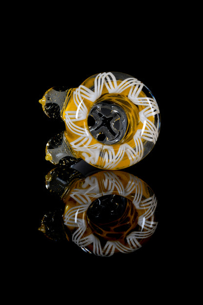 Titz Glass - 18mm Honeycomb 4 Hole Titty Slide - 1