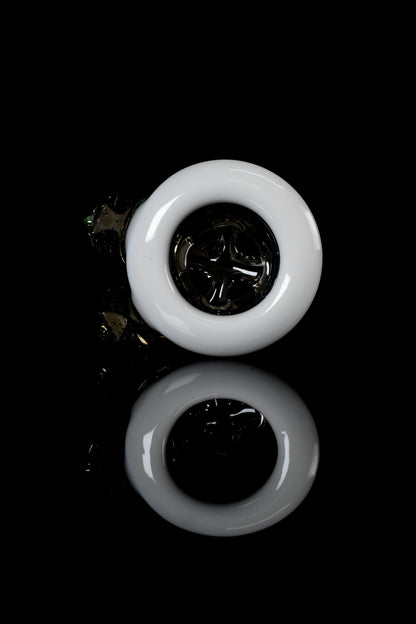 Titz Glass - 18mm Line Worked 4 Hole Titty Slide - 4