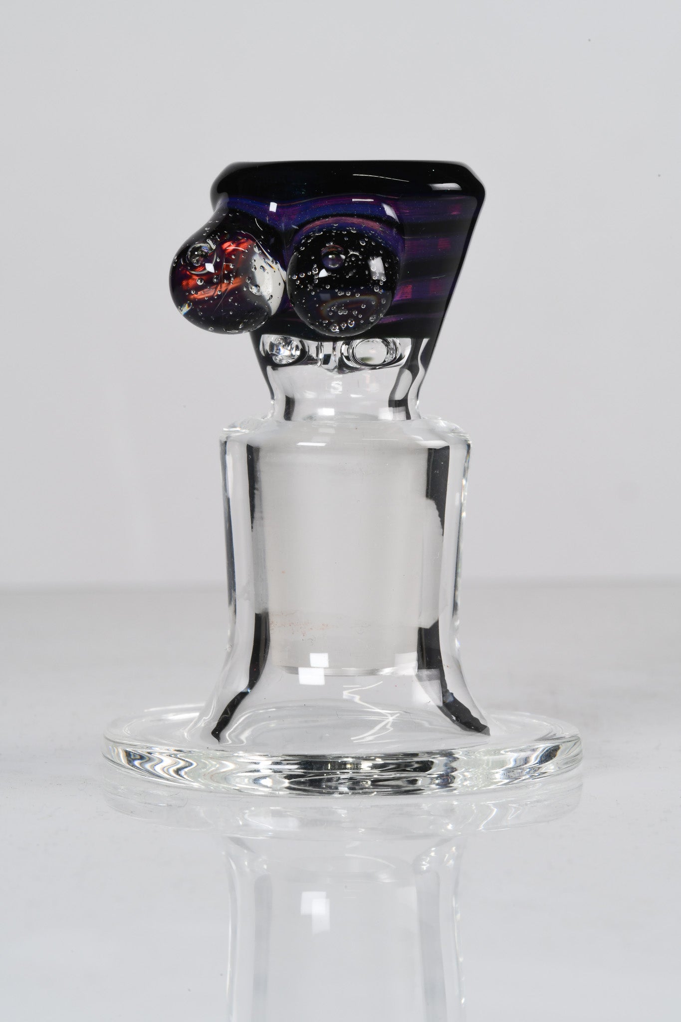 Titz Glass - 18mm Line Worked 4 Hole Titty Slide - 7