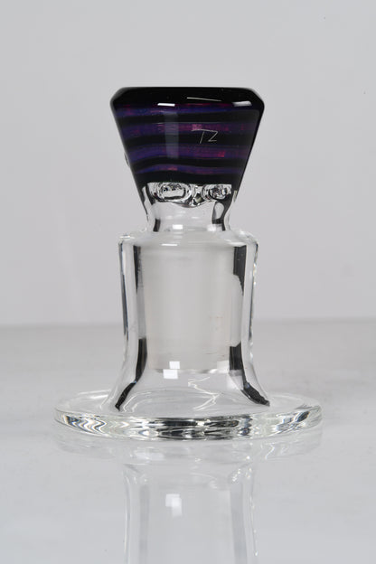 Titz Glass - 18mm Line Worked 4 Hole Titty Slide - 7