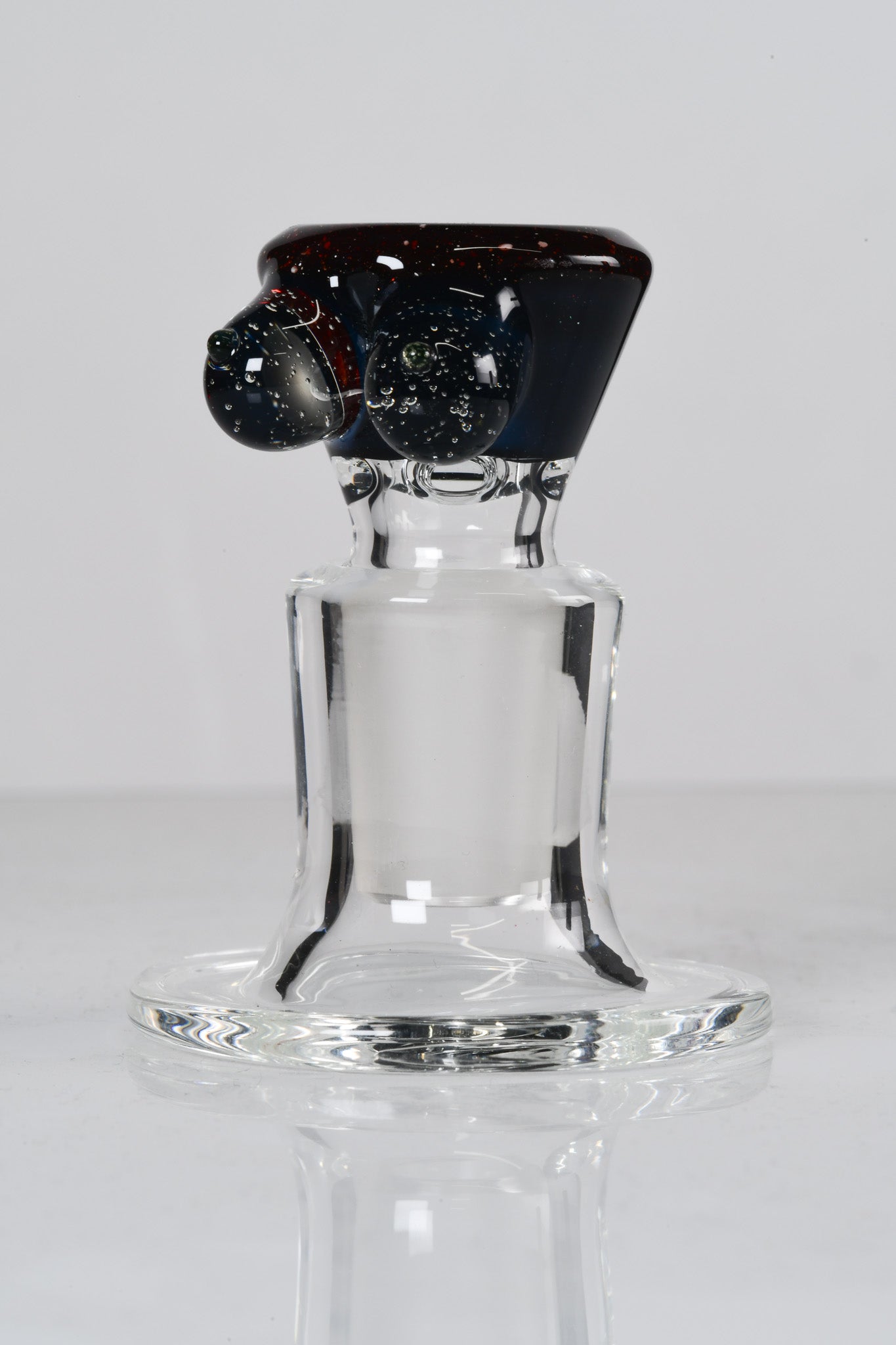 Titz Glass - 18mm 2 Tone 4 Hole Titty Slide - 4