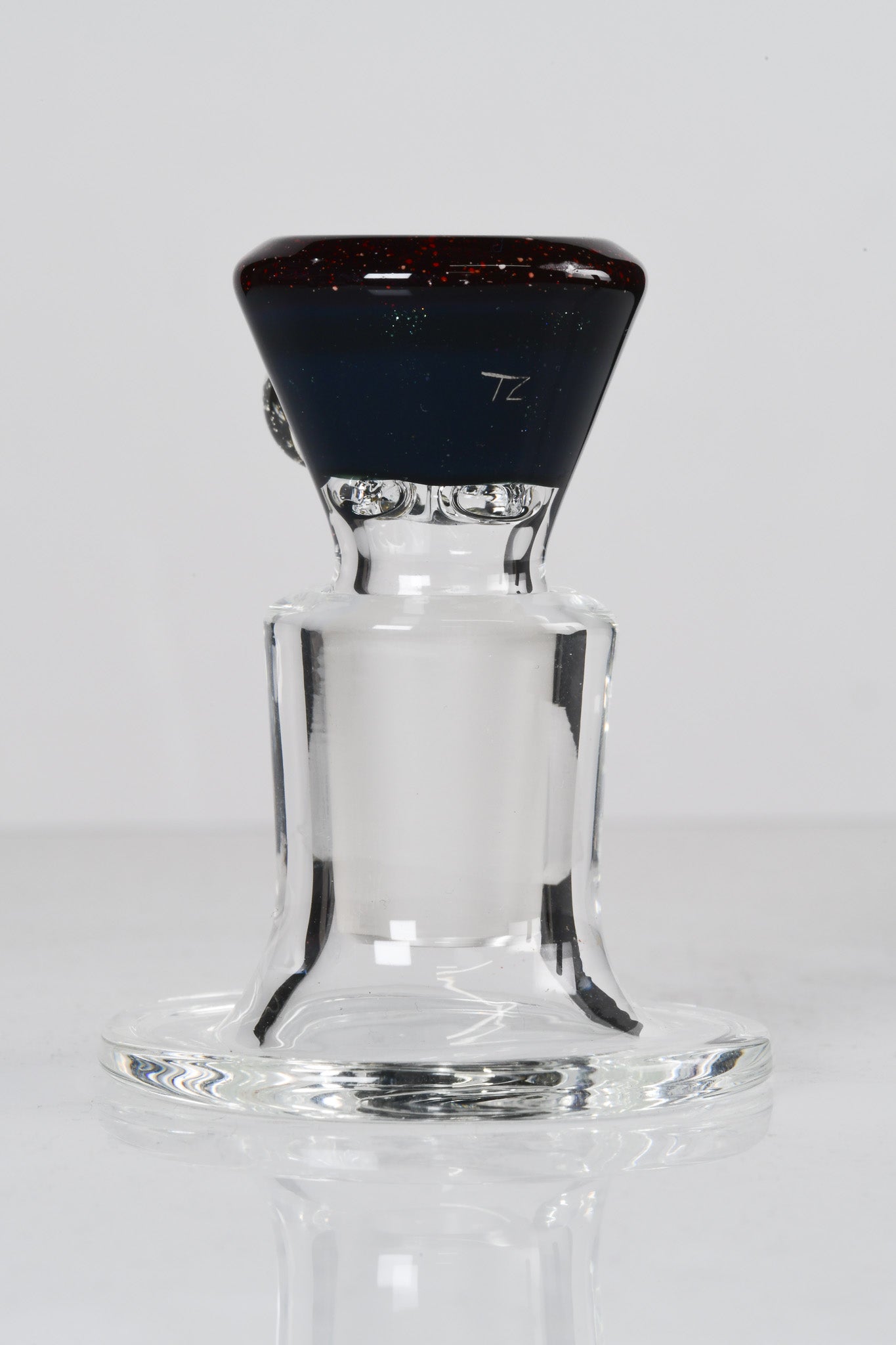 Titz Glass - 18mm 2 Tone 4 Hole Titty Slide - 4