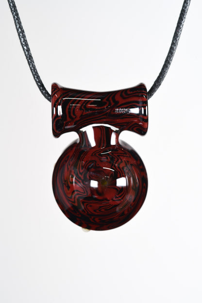 Dojo - Red Damascus Ramen Pendant