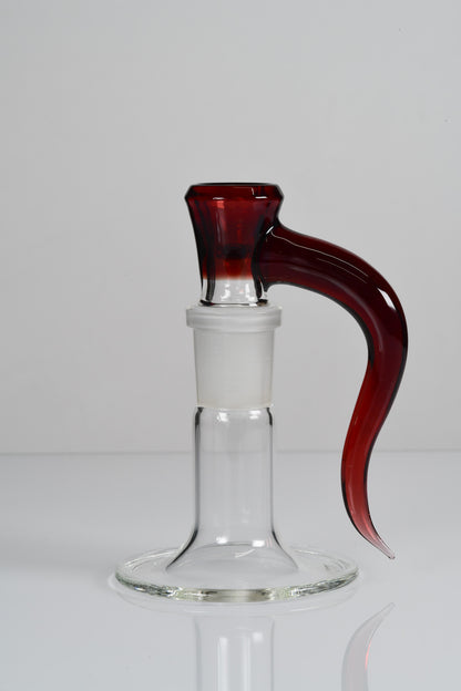 Asu Glass - 18mm 3 Hole Horn Slide - Light Phoenix