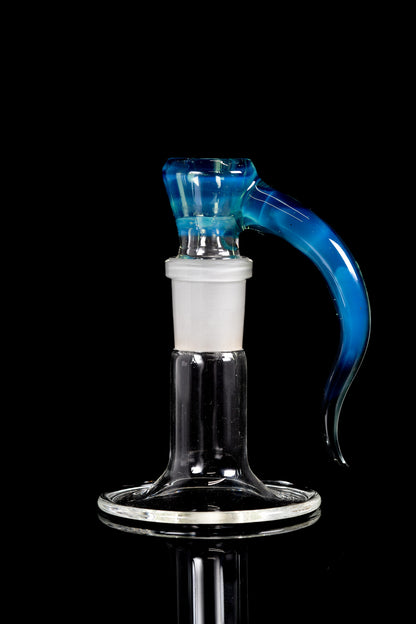 Asu Glass - 18mm 3 Hole Horn Slide - Aquamania V1