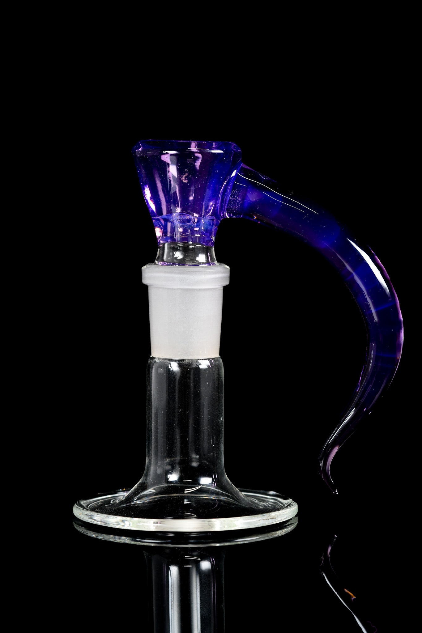 Asu Glass - 18mm 3 Hole Horn Slide - Venom