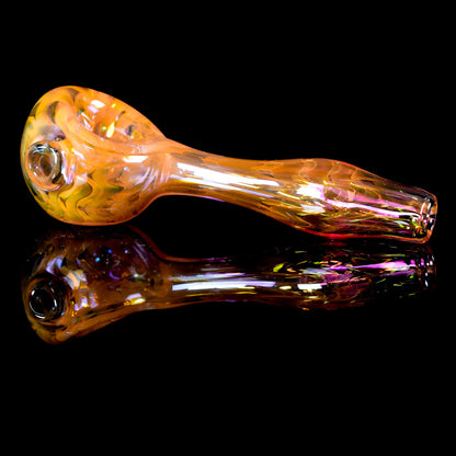Kitty Meow Glass - Wrap and Rake Fumed Pipe - 1