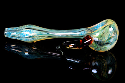 Kitty Meow Glass - Wrap and Rake Fumed Pipe - 6