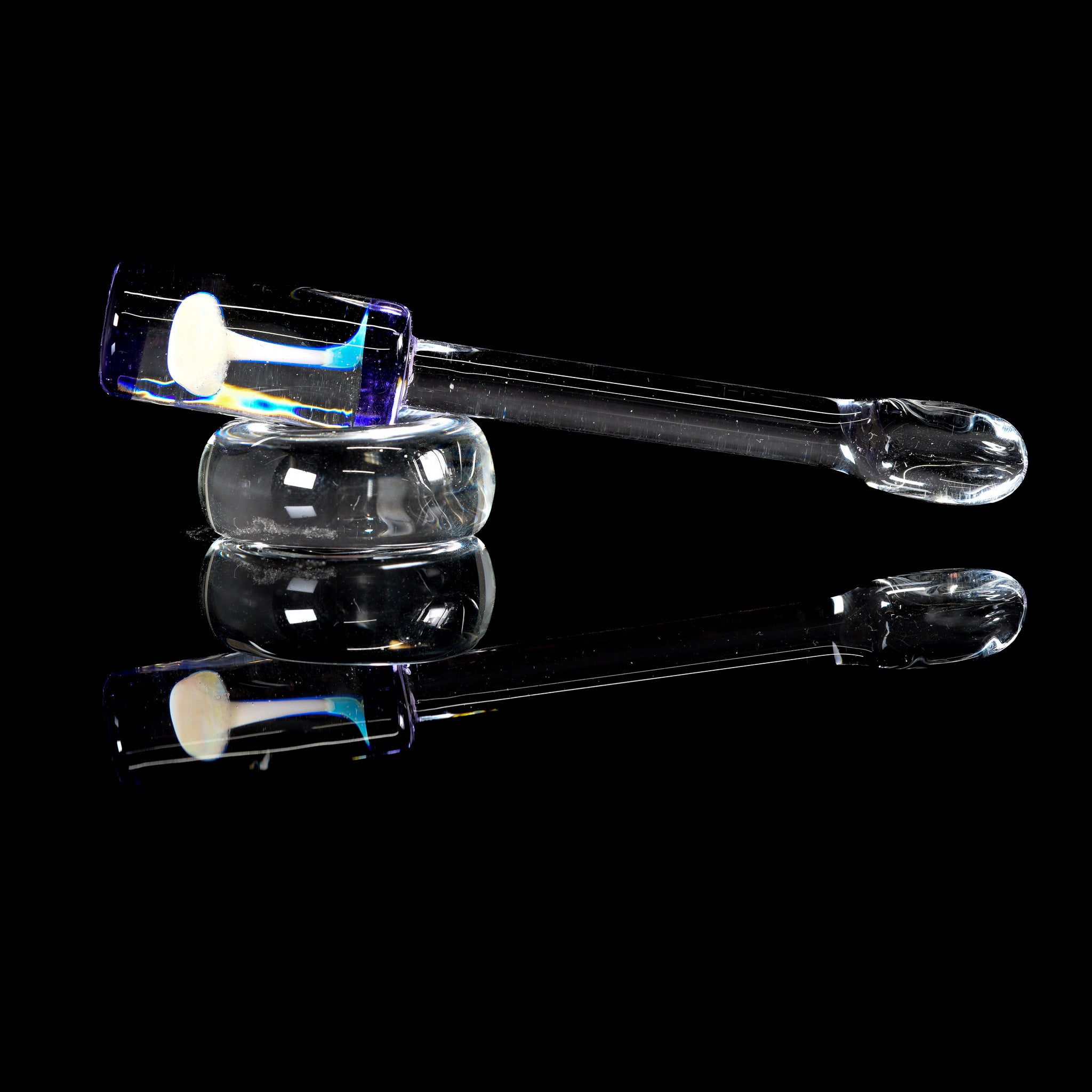 Kitty Meow Glass - Glass Dabber - 7 – Baked Turkey Heady Glass