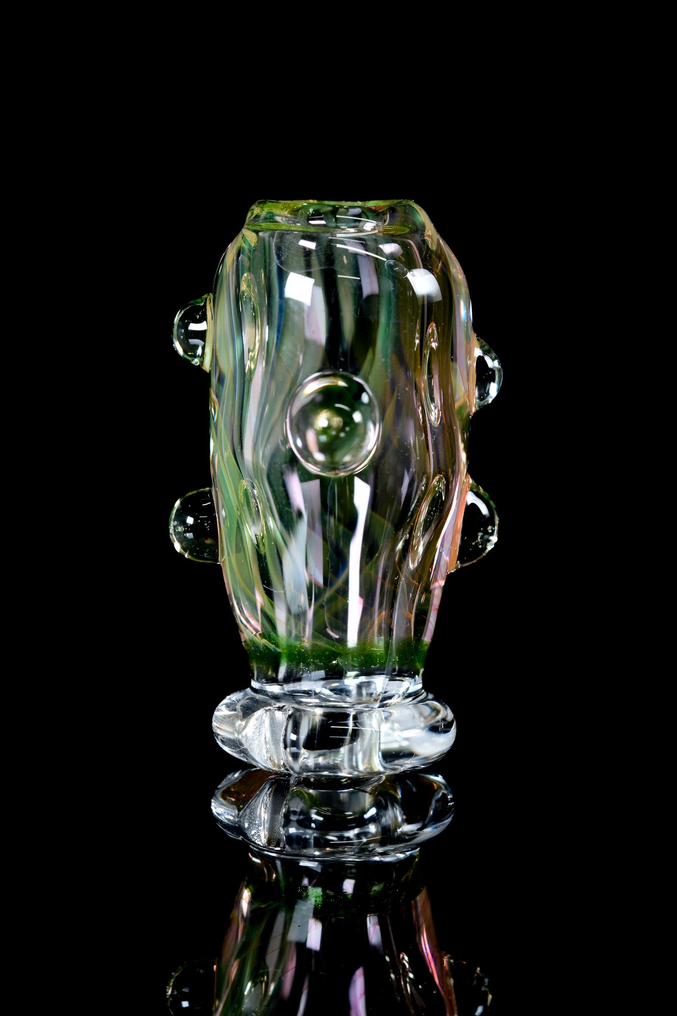 Kitty Meow Glass - Fumed Pivot Top - 5