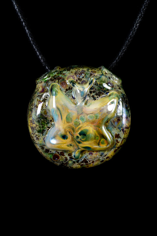 Kitty Meow Glass - Butterfly Pendant