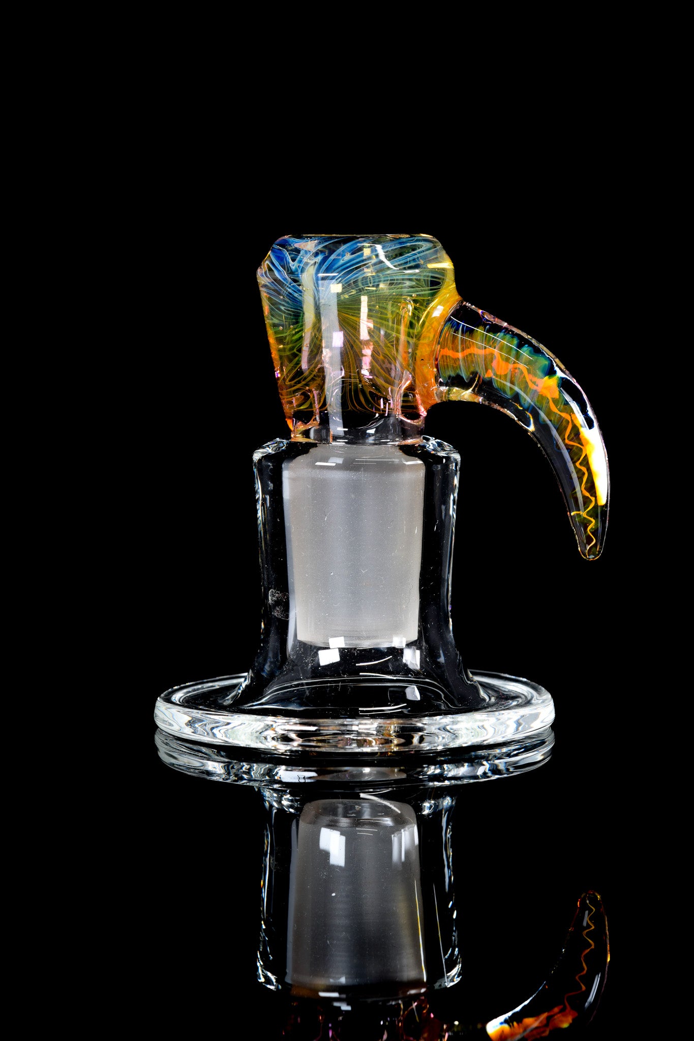 Max J Connors Glass - 18mm 4 Hole Fumed Slide - 4