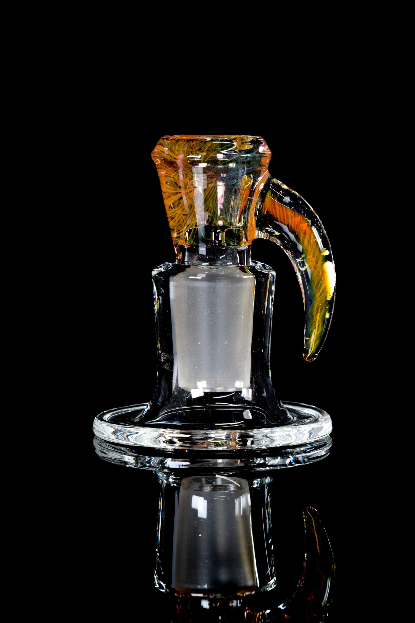 Max J Connors Glass - 18mm 4 Hole Fumed Slide - 5