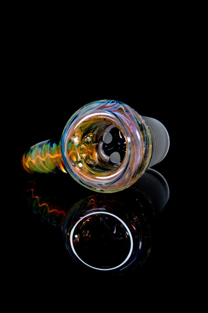 Max J Connors Glass - 18mm 4 Hole Fumed Slide - 4