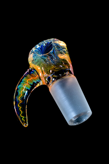 Max J Connors Glass - 18mm 4 Hole Fumed Slide - 4