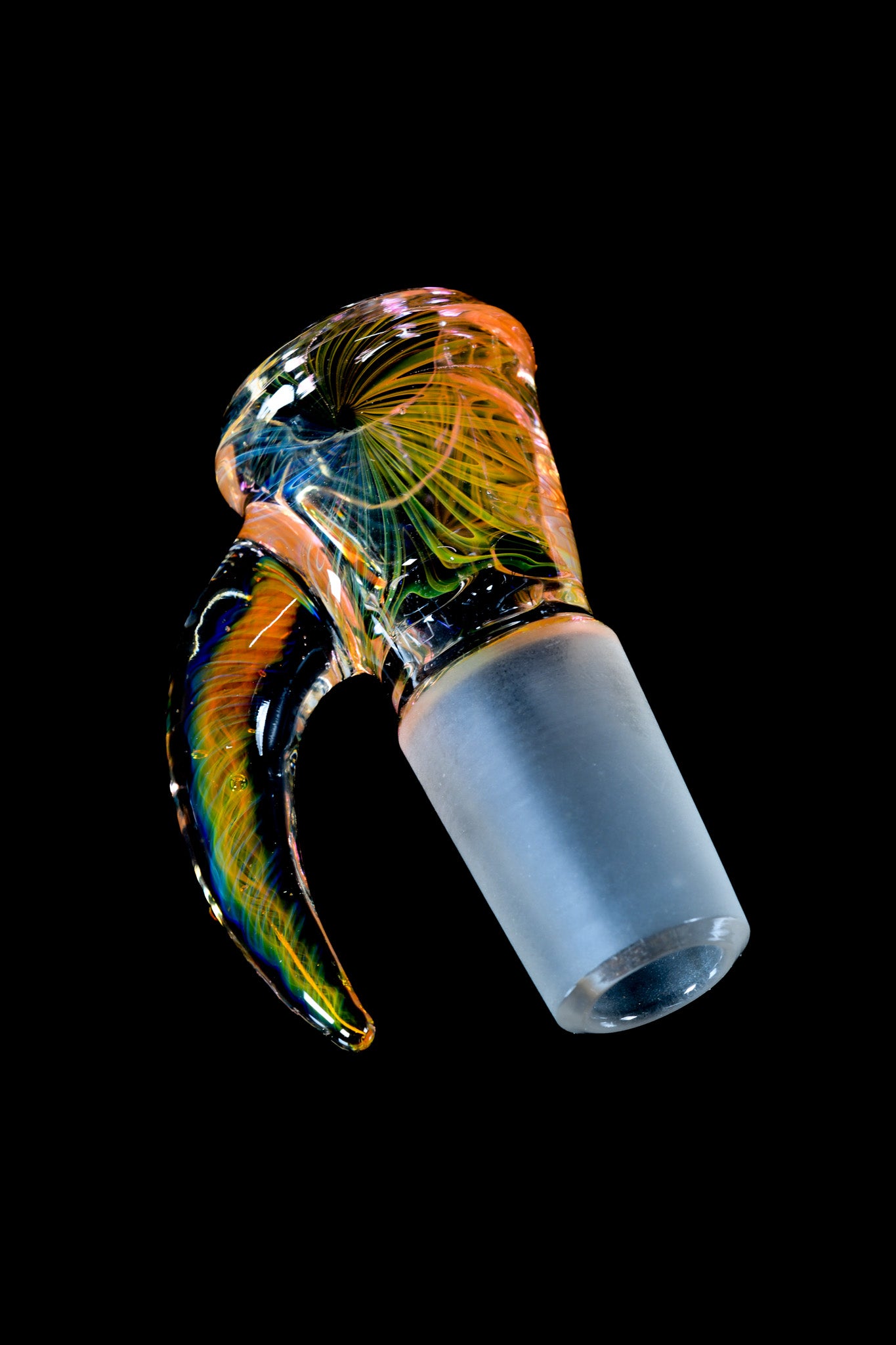 Max J Connors Glass - 18mm 4 Hole Fumed Slide - 5