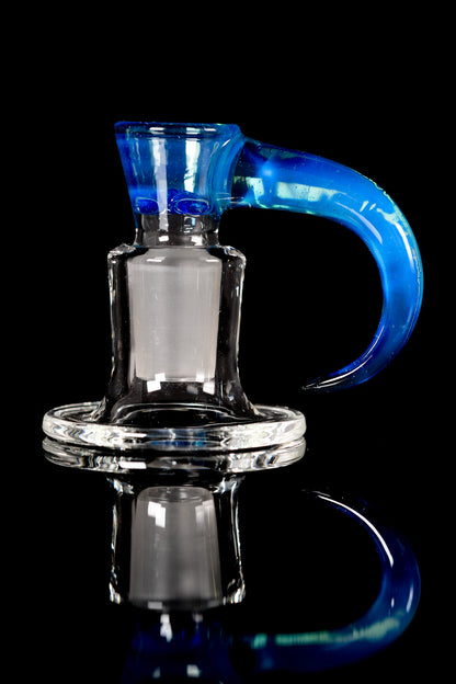 Ure Glass - 18mm 4 Hole Horn Slide - Marina