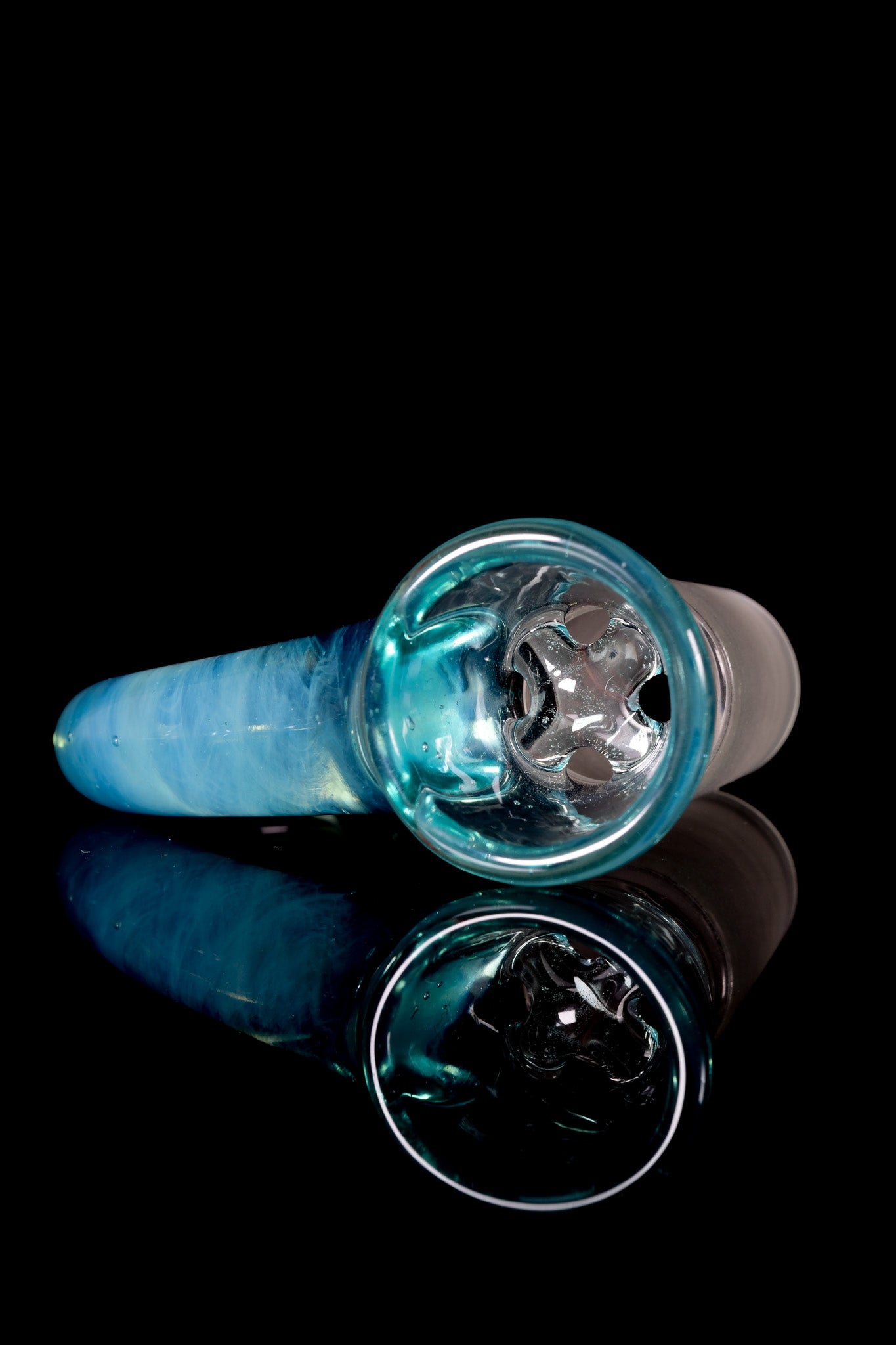 Ure Glass - 18mm 4 Hole Horn Slide - Zen