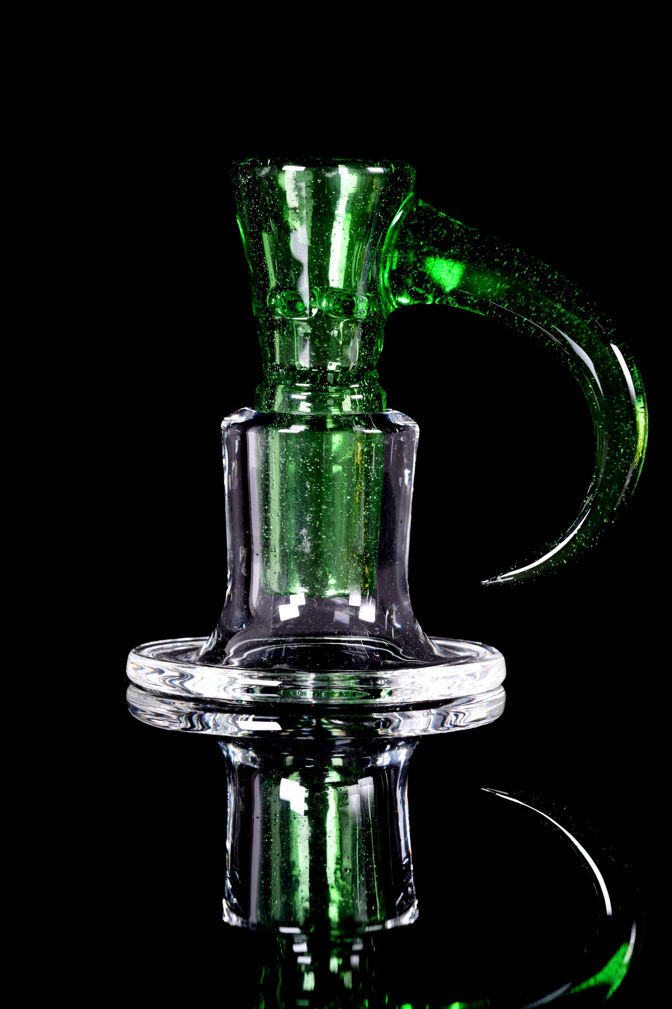 Ure Glass - 18mm 4 Hole Horn Full Work Slide - Kryptonite