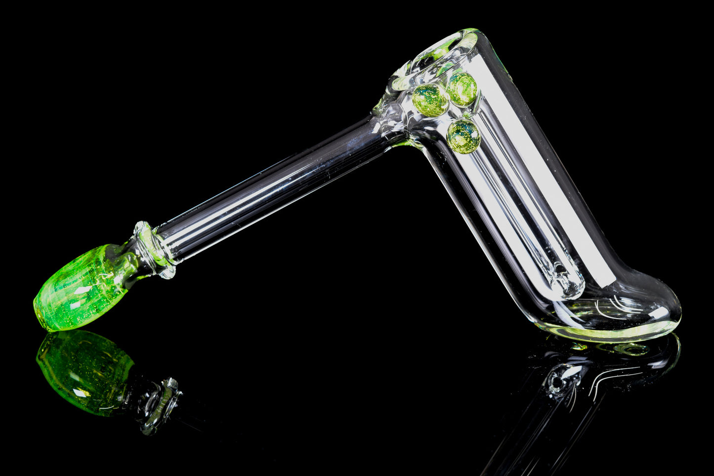 Governmint Glass - Colour Accented Hammer Push Bubbler - 2