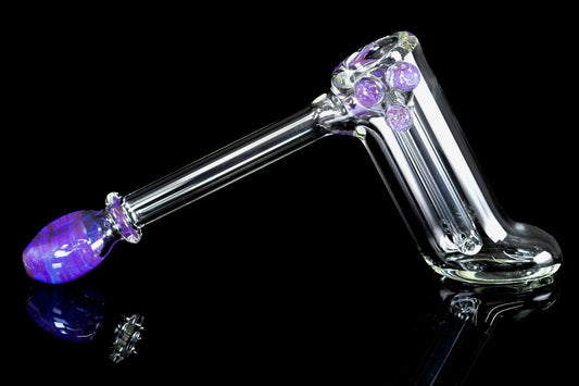 Governmint Glass - Colour Accented Hammer Push Bubbler - 3