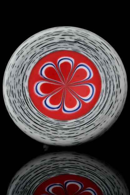 Engelmann Glass - Betula Gromet Mini Tube Bubbler W/ Worked Sections