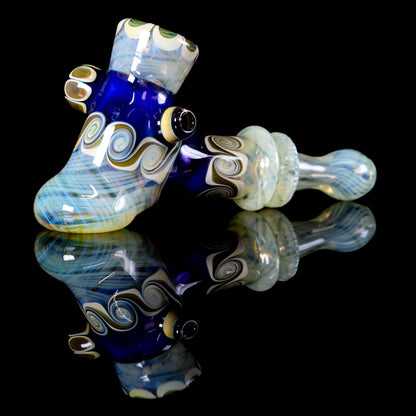 Evan Cals Glass Art - 4 Hole Fumed Hammer Pipe