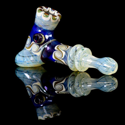 Evan Cals Glass Art - 4 Hole Fumed Hammer Pipe