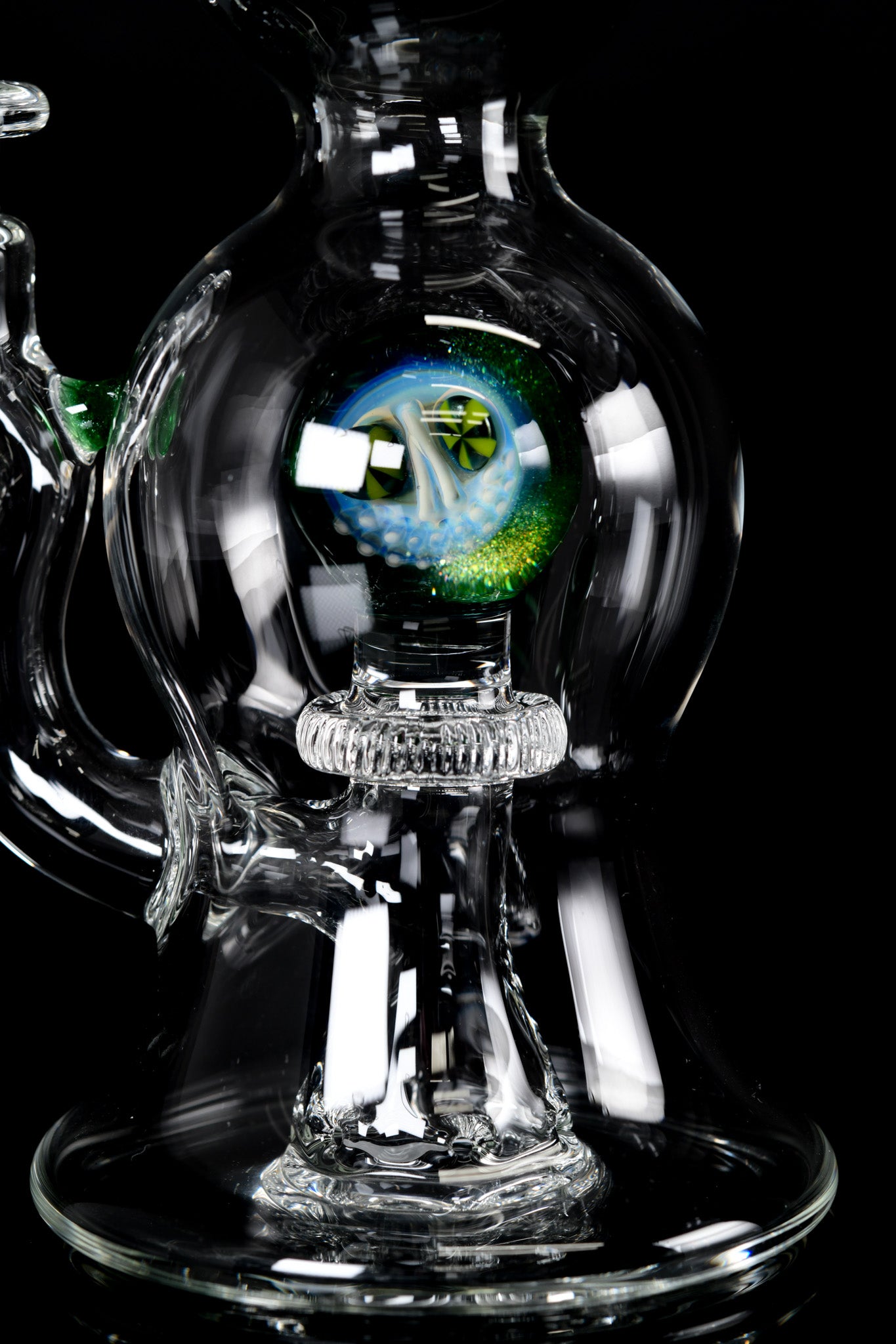 Evan Cals Glass Art - Skull Marble 10mm Rig - 1