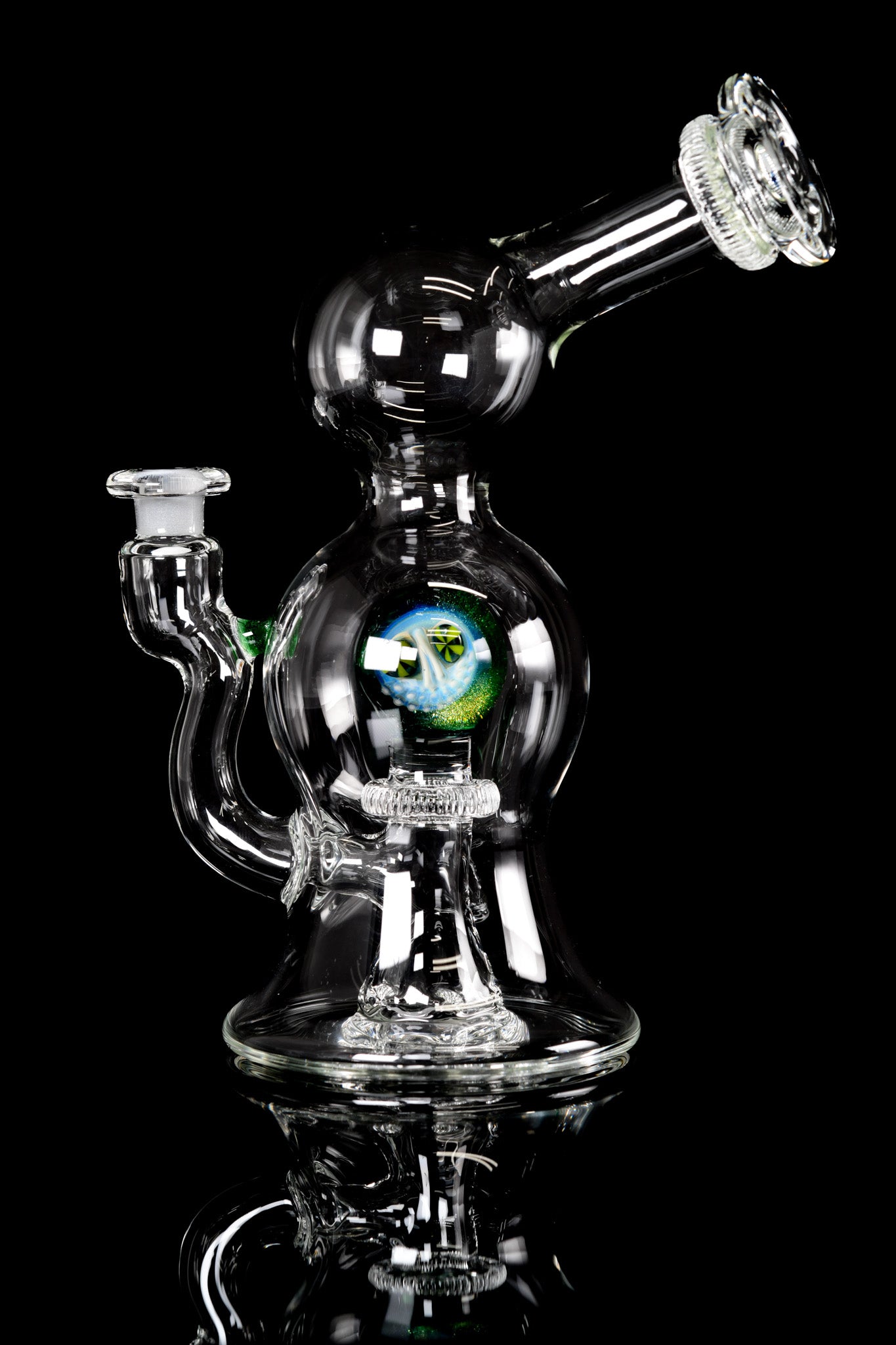 Evan Cals Glass Art - Skull Marble 10mm Rig - 1