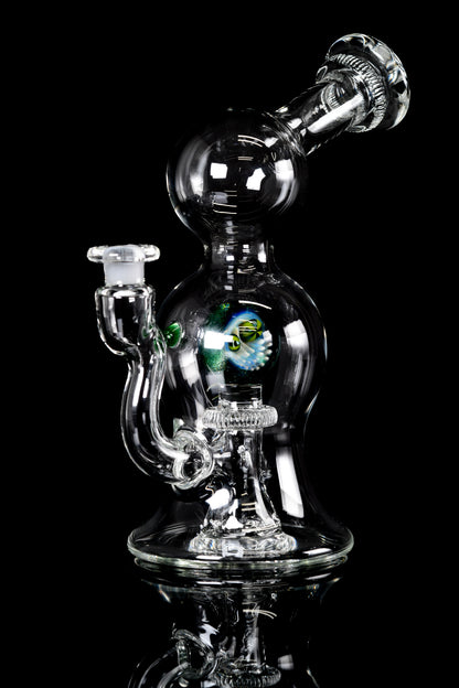 Evan Cals Glass Art - Skull Marble 10mm Rig - 1