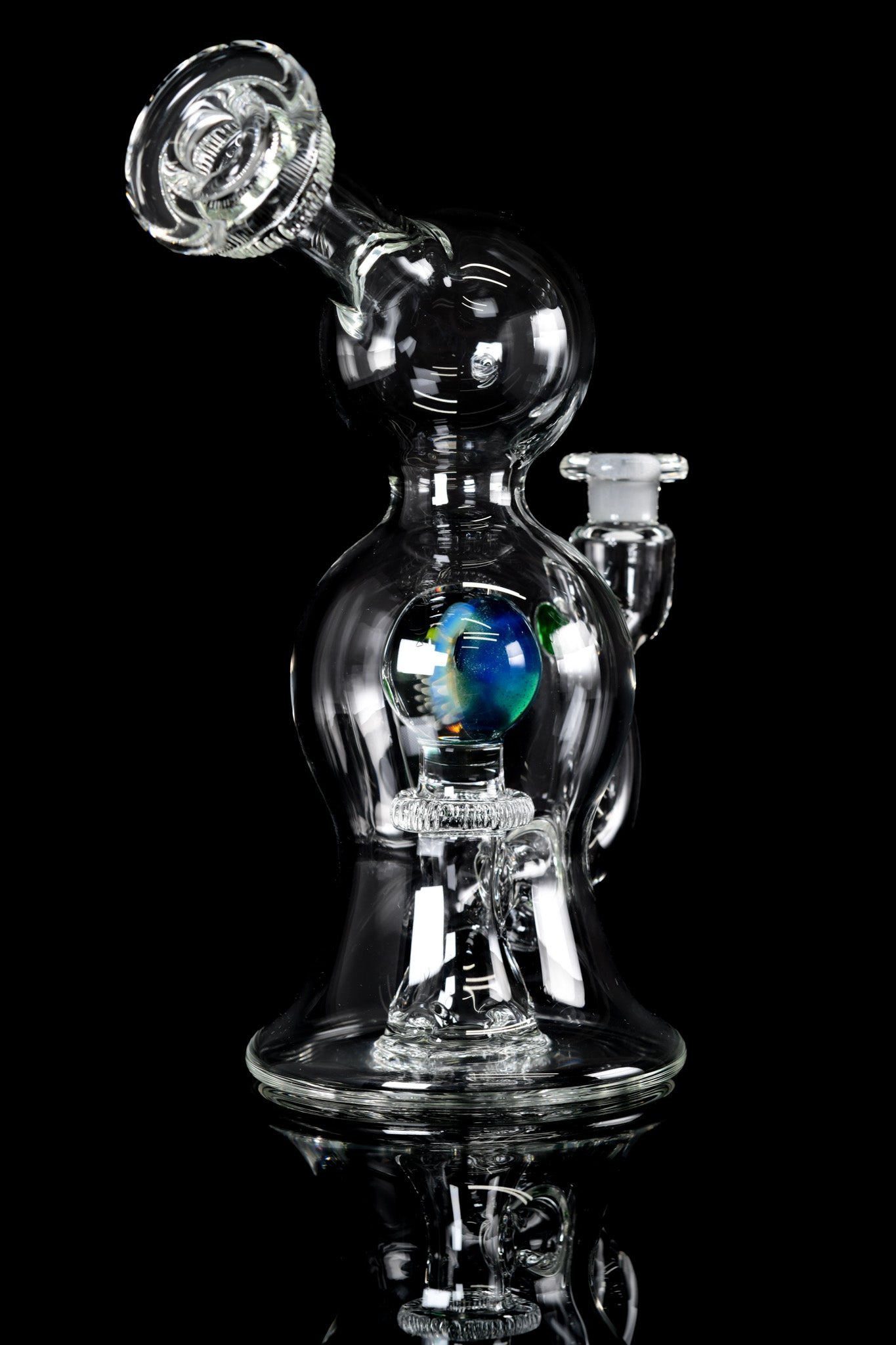 Evan Cals Glass Art - Skull Marble 10mm Rig - 1