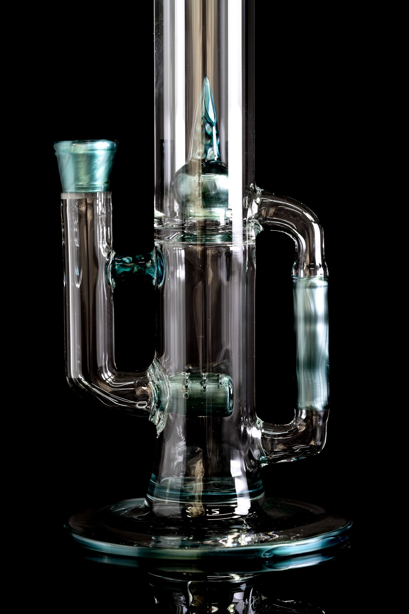 Green Belt Glass - Full Accent Worked Imp W/ Drain - Neptunium