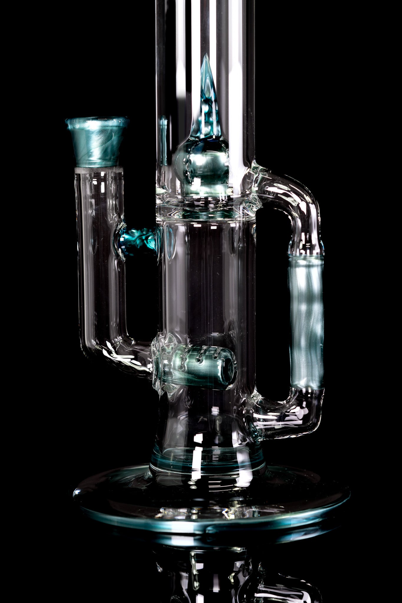 Green Belt Glass - Full Accent Worked Imp W/ Drain - Neptunium