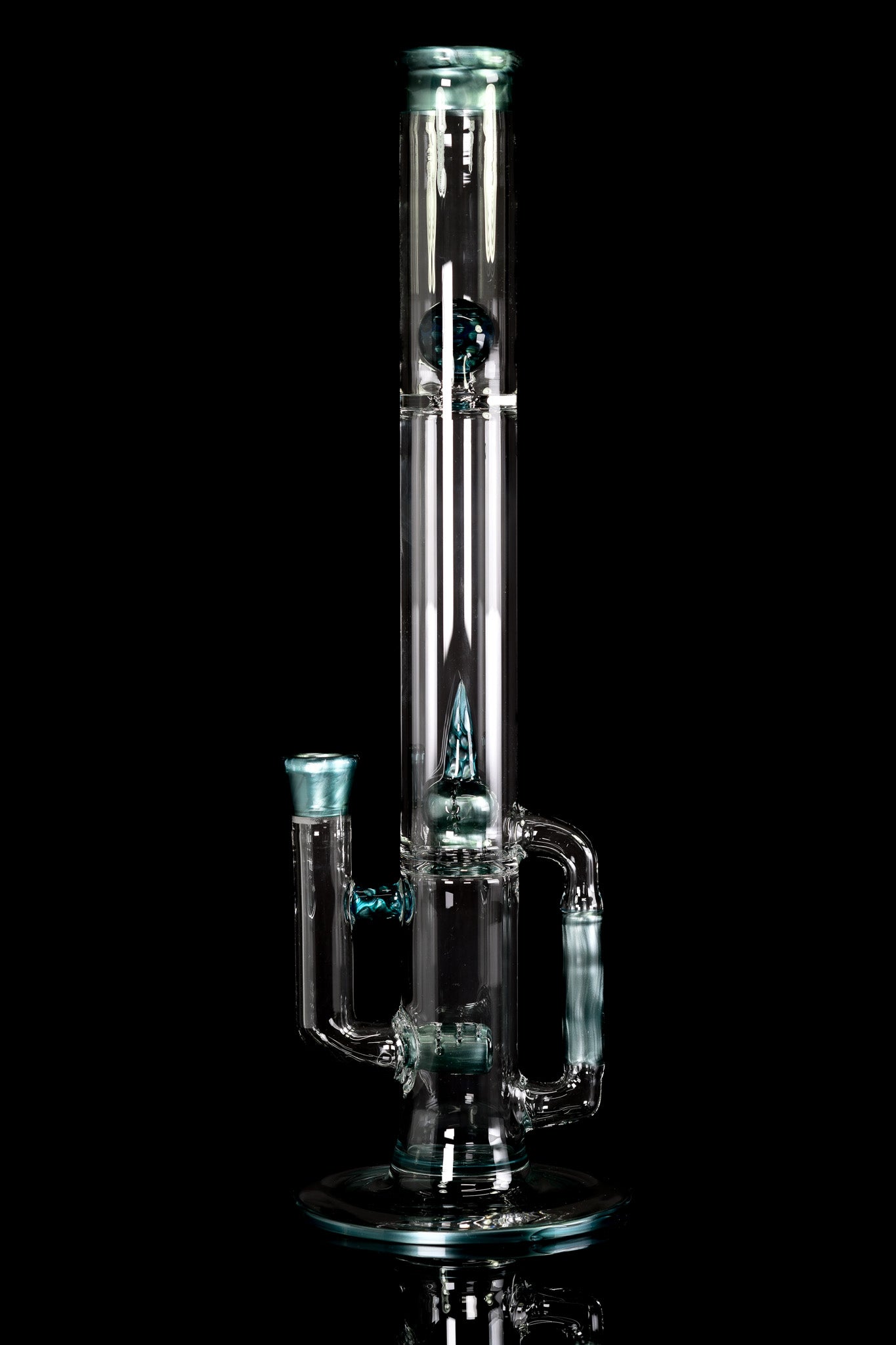 Green Belt Glass - Full Accent Worked Imp W/ Drain - Neptunium