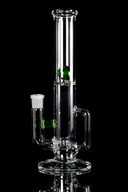 Green Belt Glass - Mini MSG Stemline W/ Drain - Haterade