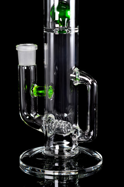 Green Belt Glass - Mini MSG Stemline W/ Drain - Haterade