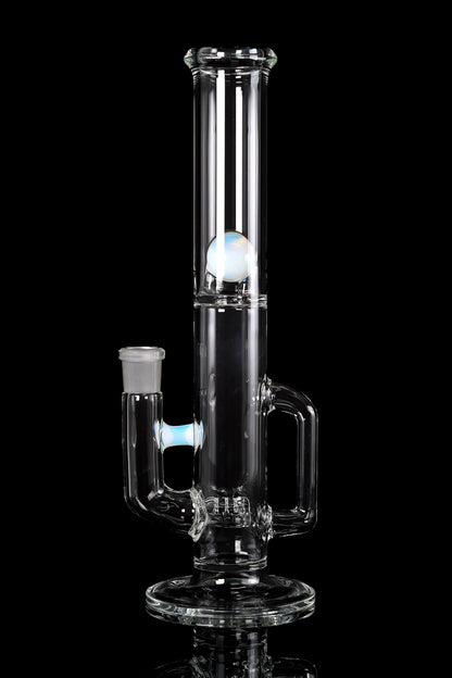 Green Belt Glass - Mini MSG Stemline W/ Drain - Ghost