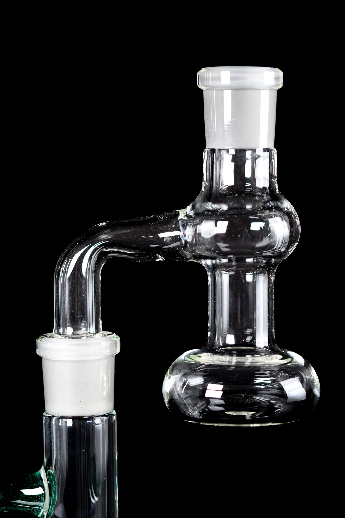 Green Belt Glass - 18mm 90° Clear Ash Catcher - 4