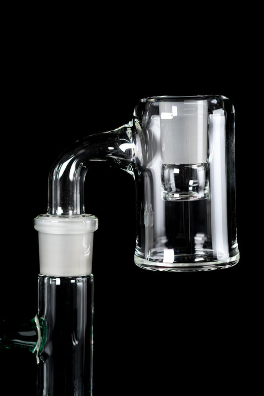 Green Belt Glass - 18mm 90° Clear Dewar Ash Catcher - 4