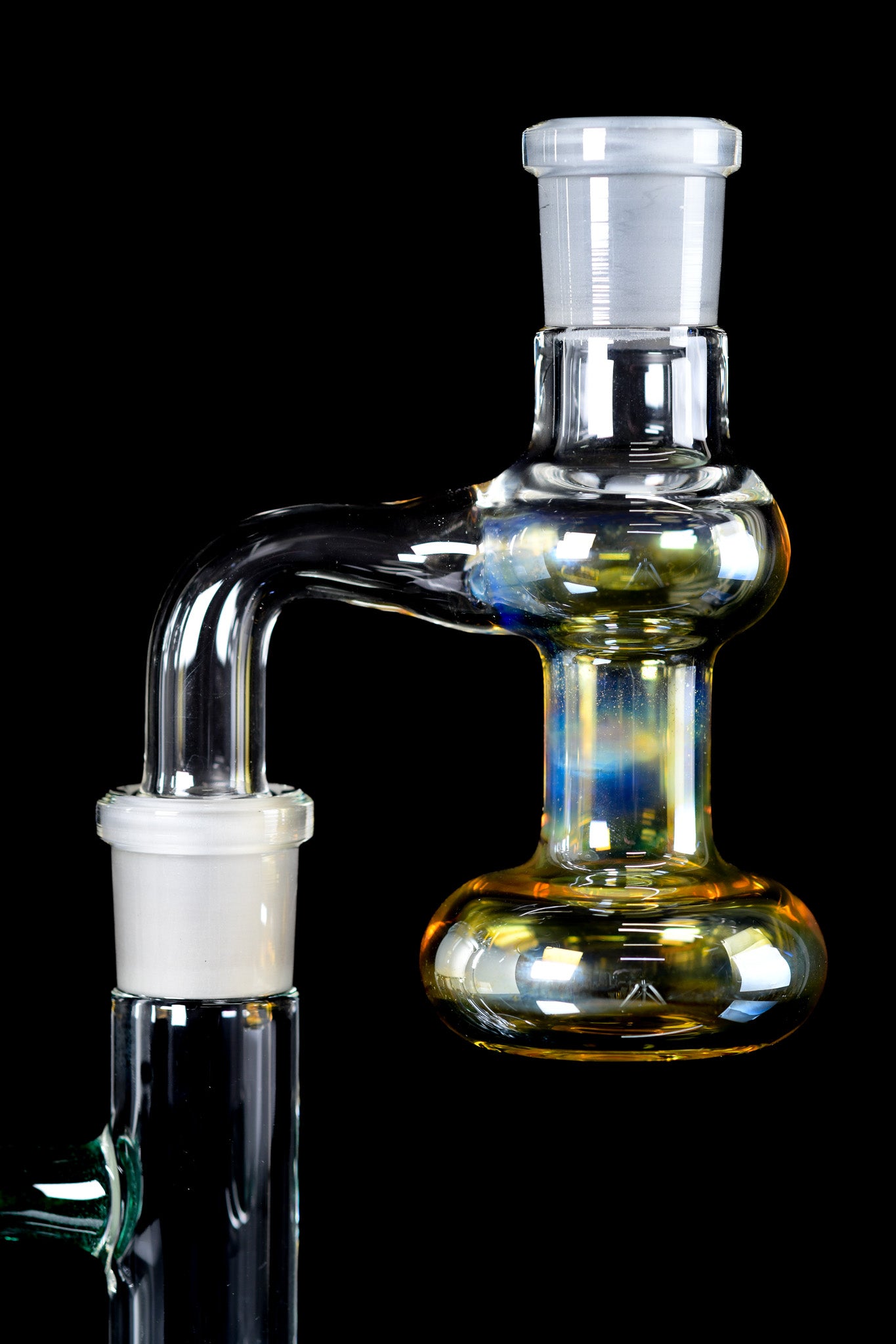 Green Belt Glass - 18mm 90° Fumed Ash Catcher - 1