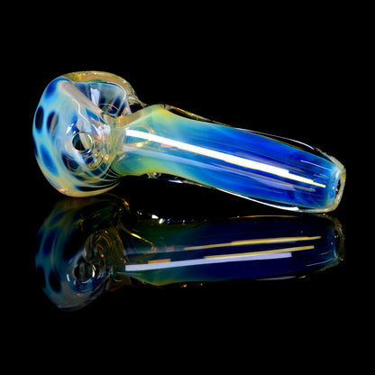 Tombstoned Glass - Fumed Honeycomb Grateful Dead Spoon Pipe - 1