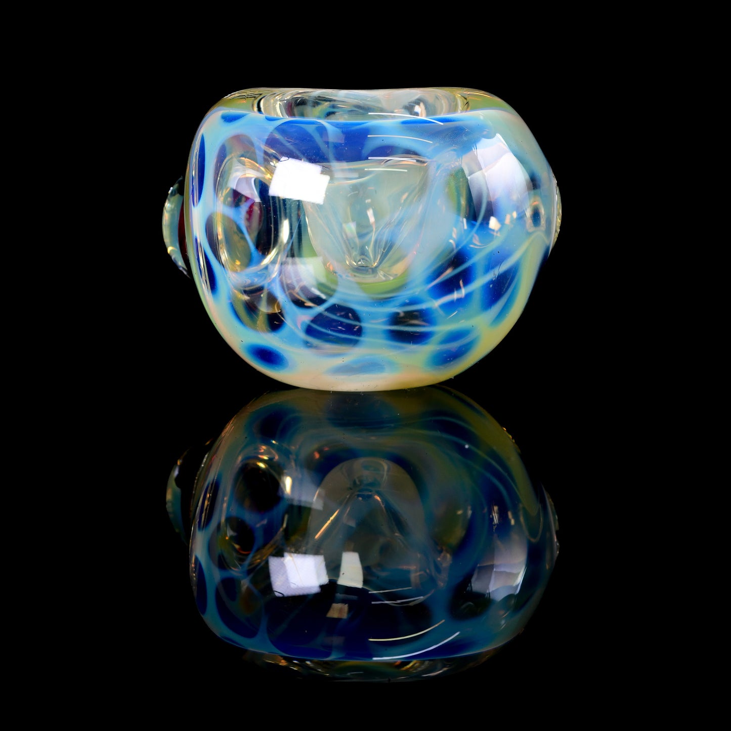 Tombstoned Glass - Fumed Honeycomb Grateful Dead Spoon Pipe - 1