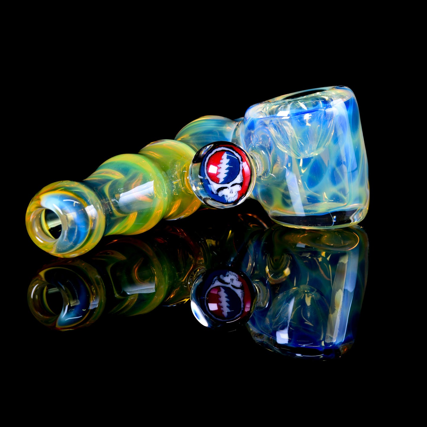 Tombstoned Glass - Fumed Grateful Dead Side Car - 2